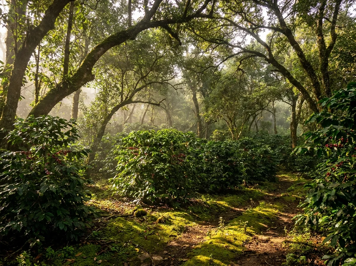 Cafetal bajo sombra en la sierra hidalguense