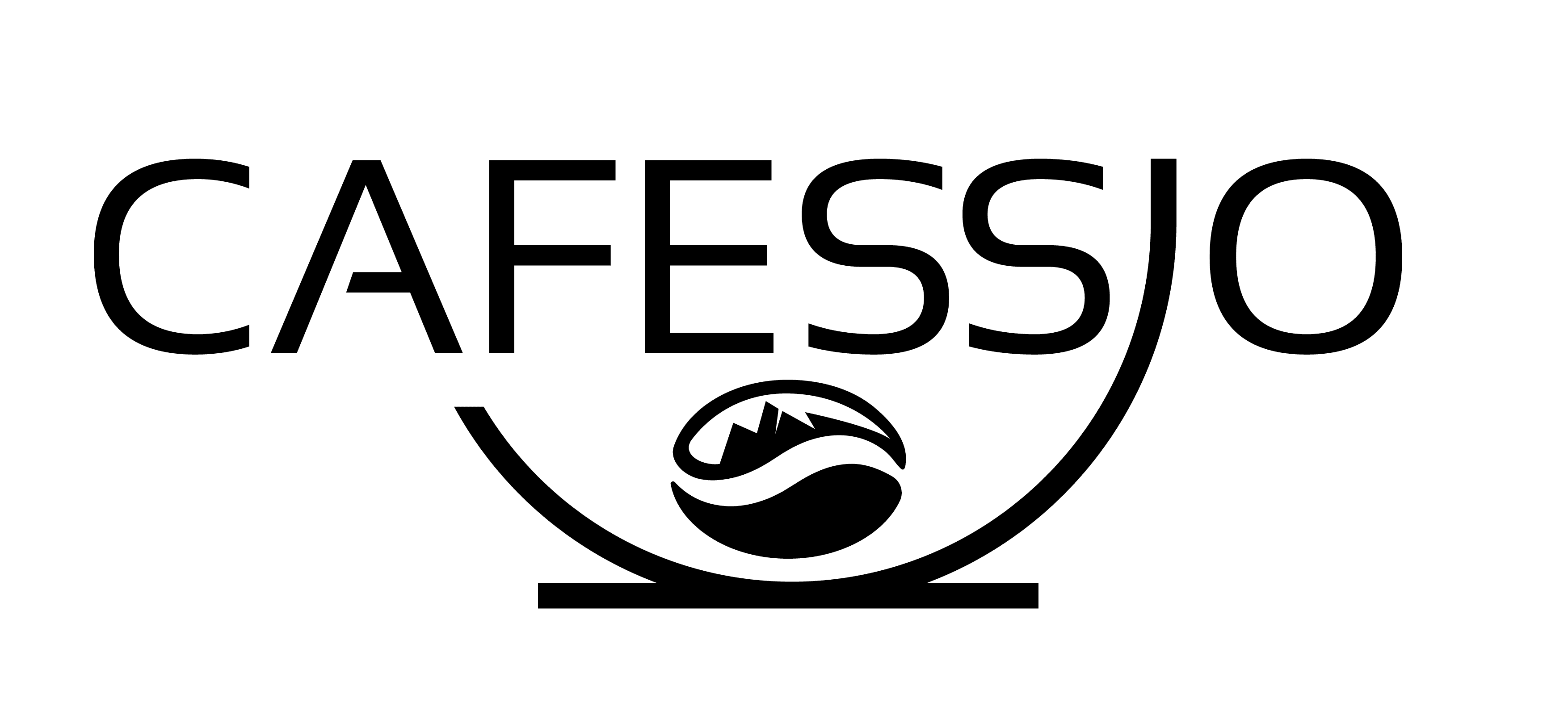 Logotipo de Cafesio sobre fondo transparente.